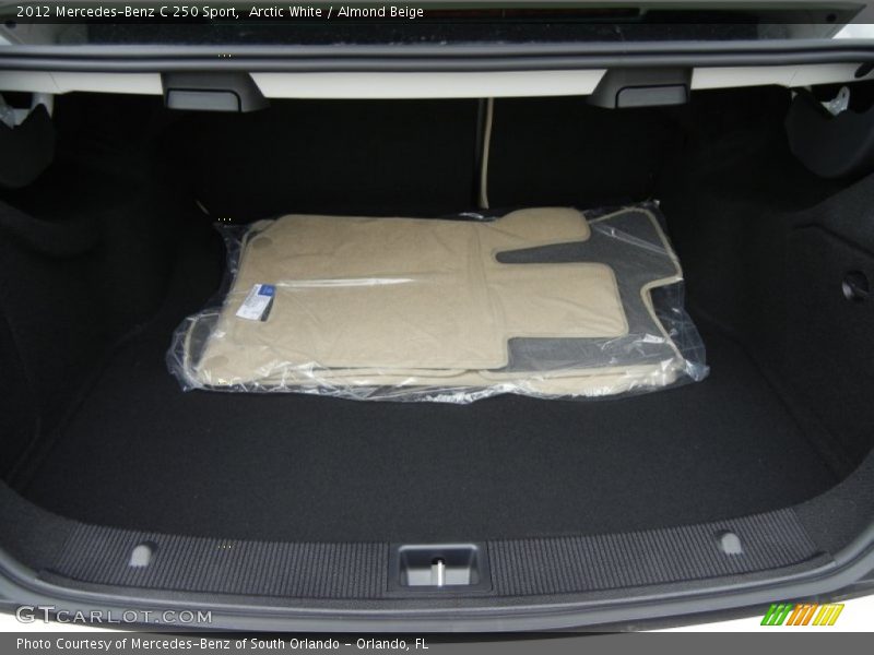 Arctic White / Almond Beige 2012 Mercedes-Benz C 250 Sport
