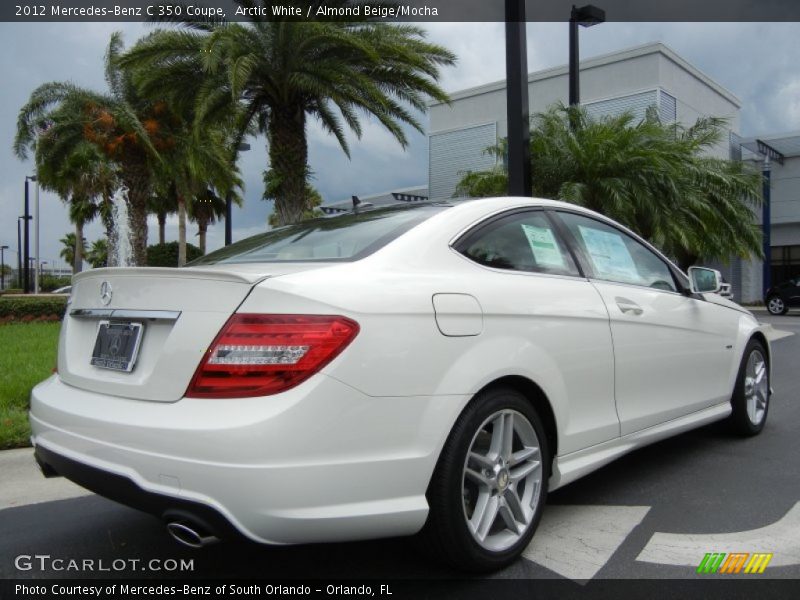 Arctic White / Almond Beige/Mocha 2012 Mercedes-Benz C 350 Coupe