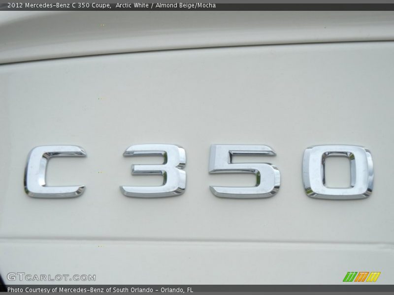 Arctic White / Almond Beige/Mocha 2012 Mercedes-Benz C 350 Coupe