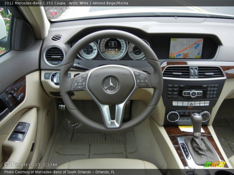 Arctic White / Almond Beige/Mocha 2012 Mercedes-Benz C 350 Coupe