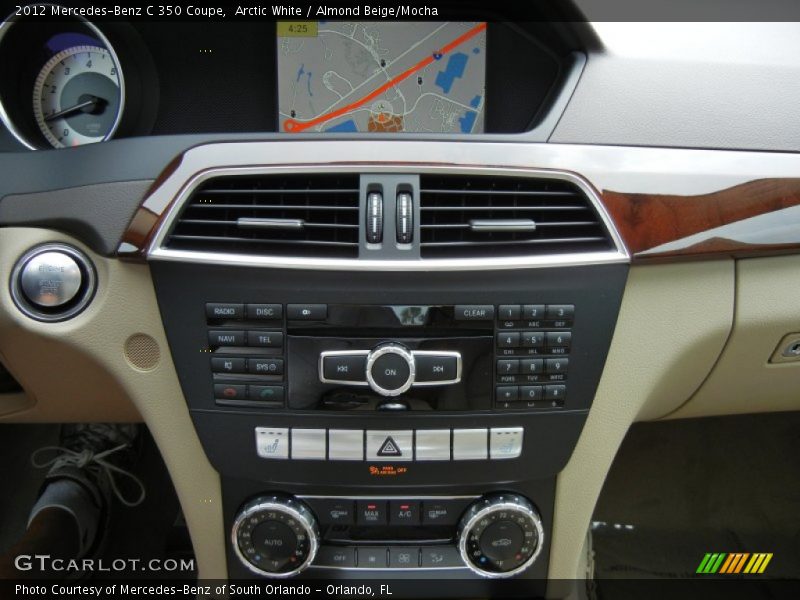 Arctic White / Almond Beige/Mocha 2012 Mercedes-Benz C 350 Coupe