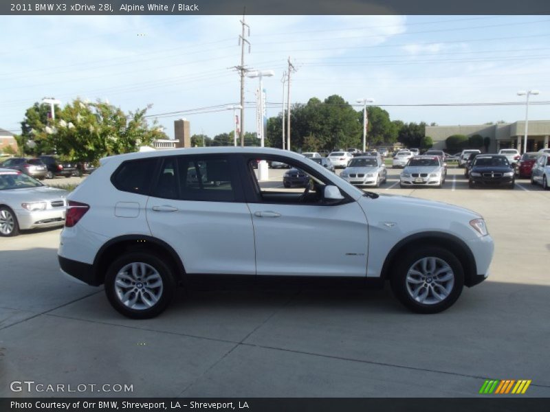Alpine White / Black 2011 BMW X3 xDrive 28i
