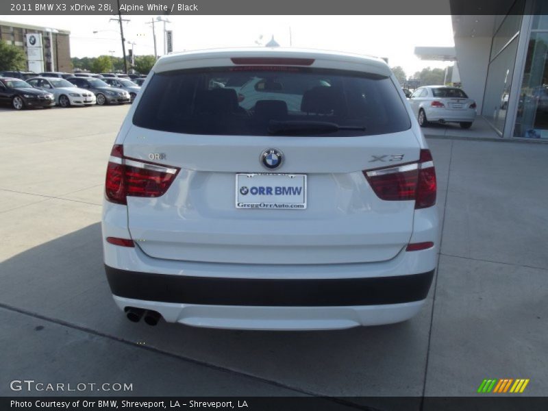 Alpine White / Black 2011 BMW X3 xDrive 28i