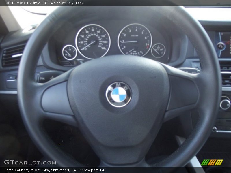 Alpine White / Black 2011 BMW X3 xDrive 28i