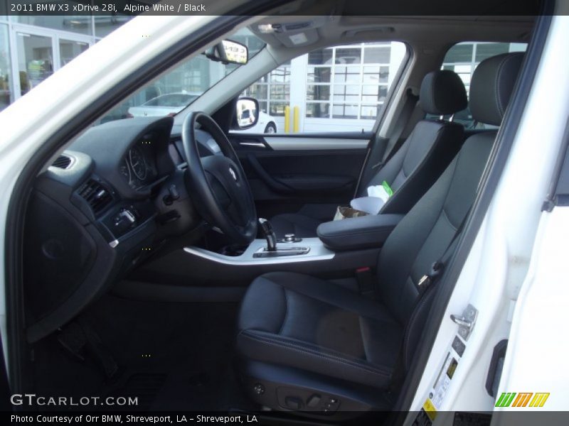 Alpine White / Black 2011 BMW X3 xDrive 28i
