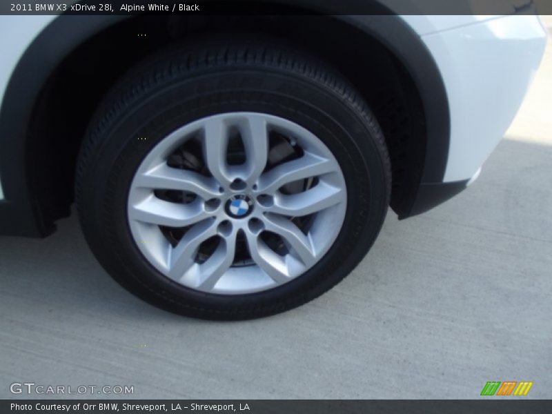 Alpine White / Black 2011 BMW X3 xDrive 28i