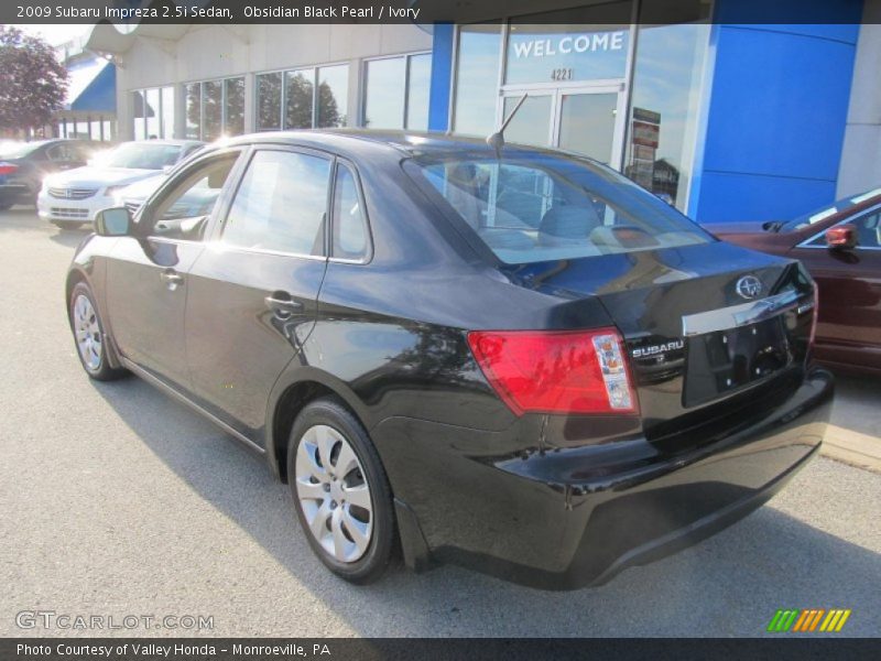 Obsidian Black Pearl / Ivory 2009 Subaru Impreza 2.5i Sedan