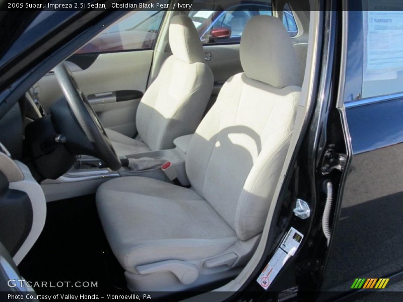 Obsidian Black Pearl / Ivory 2009 Subaru Impreza 2.5i Sedan