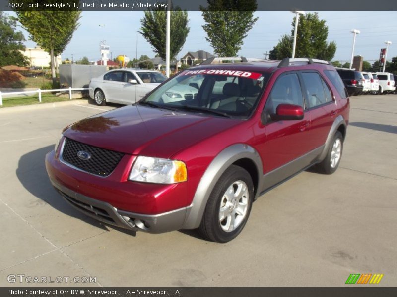 Red Fire Metallic / Shale Grey 2007 Ford Freestyle SEL
