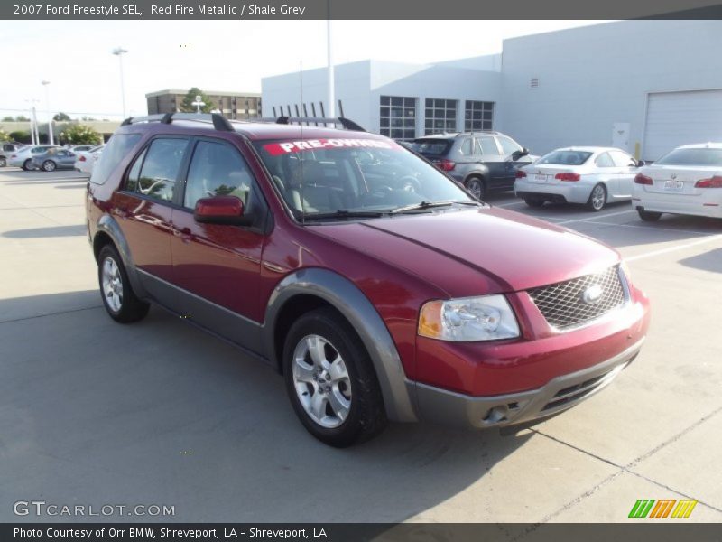 Red Fire Metallic / Shale Grey 2007 Ford Freestyle SEL