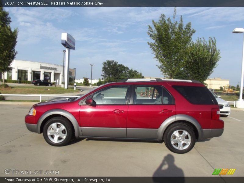 Red Fire Metallic / Shale Grey 2007 Ford Freestyle SEL