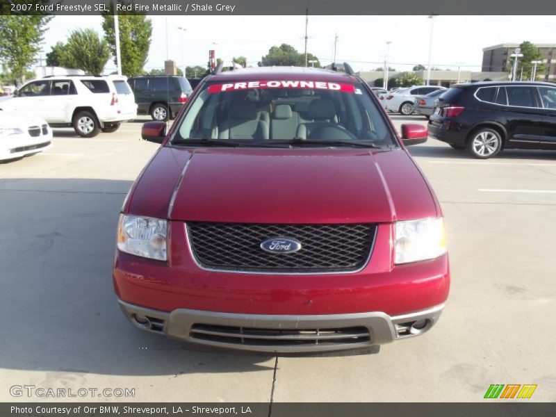 Red Fire Metallic / Shale Grey 2007 Ford Freestyle SEL
