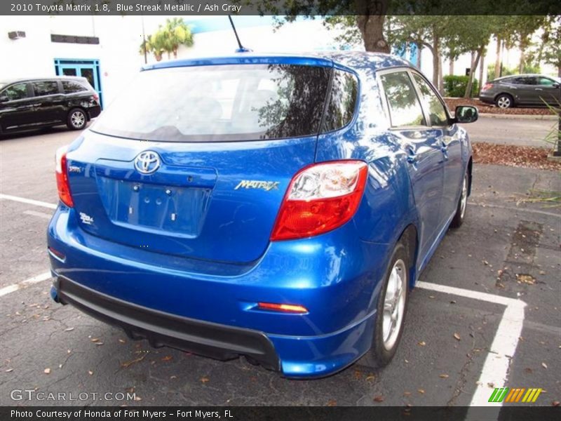 Blue Streak Metallic / Ash Gray 2010 Toyota Matrix 1.8