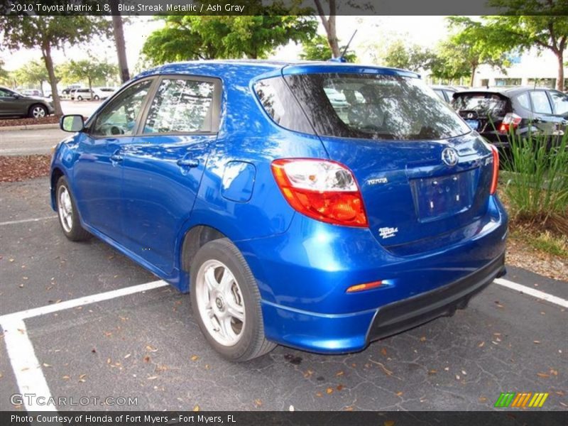 Blue Streak Metallic / Ash Gray 2010 Toyota Matrix 1.8