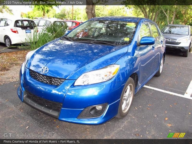 Blue Streak Metallic / Ash Gray 2010 Toyota Matrix 1.8