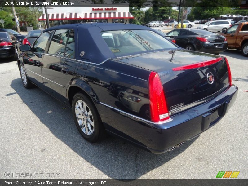 Blue Chip / Ebony 2008 Cadillac DTS