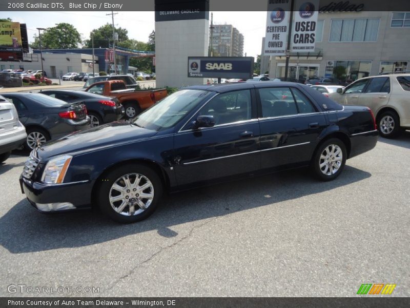 Blue Chip / Ebony 2008 Cadillac DTS