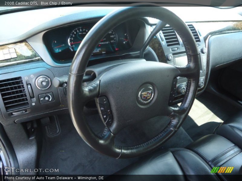 Blue Chip / Ebony 2008 Cadillac DTS