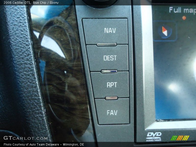 Blue Chip / Ebony 2008 Cadillac DTS