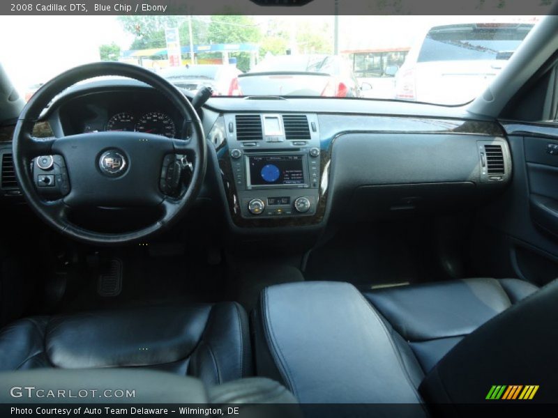 Blue Chip / Ebony 2008 Cadillac DTS