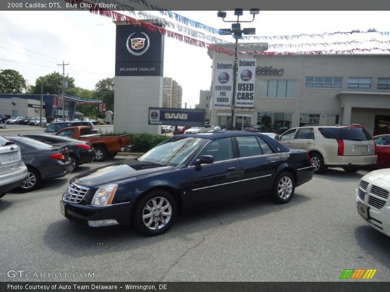 Blue Chip / Ebony 2008 Cadillac DTS