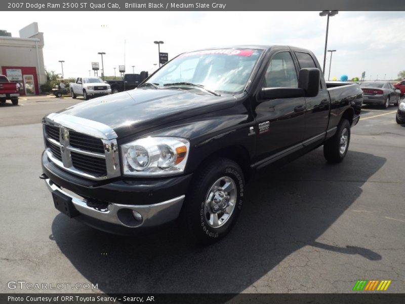 Brilliant Black / Medium Slate Gray 2007 Dodge Ram 2500 ST Quad Cab