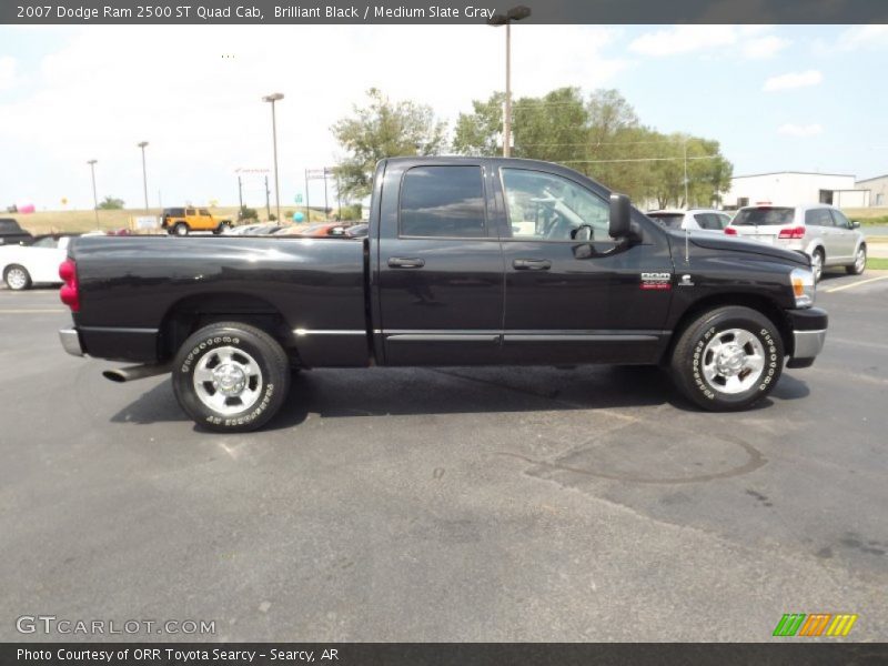 Brilliant Black / Medium Slate Gray 2007 Dodge Ram 2500 ST Quad Cab