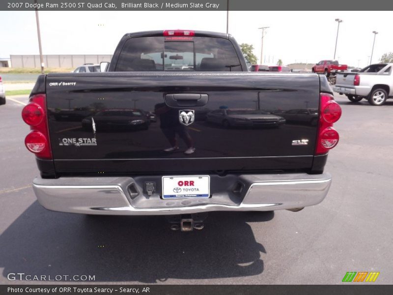 Brilliant Black / Medium Slate Gray 2007 Dodge Ram 2500 ST Quad Cab