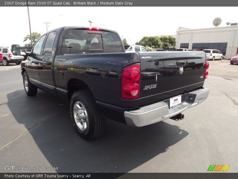 Brilliant Black / Medium Slate Gray 2007 Dodge Ram 2500 ST Quad Cab