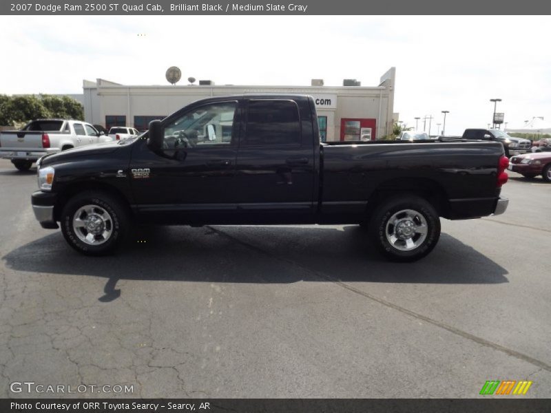 Brilliant Black / Medium Slate Gray 2007 Dodge Ram 2500 ST Quad Cab