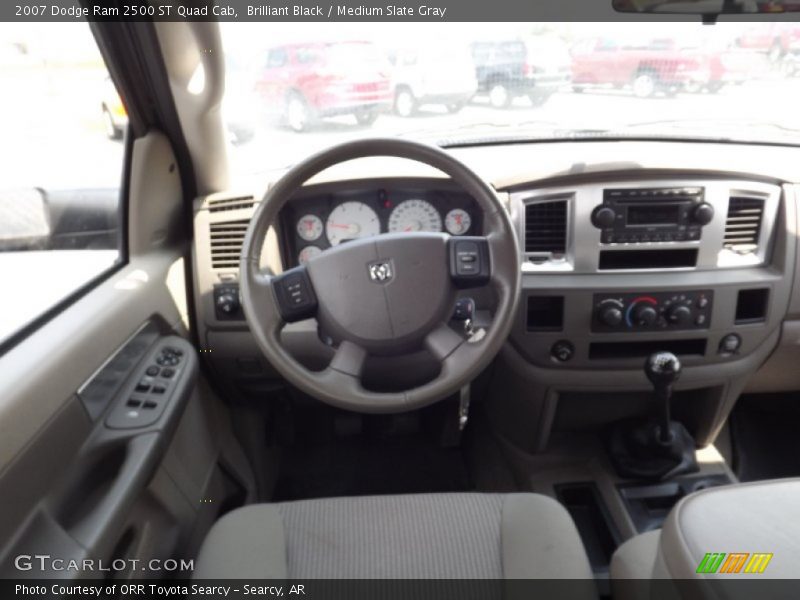 Brilliant Black / Medium Slate Gray 2007 Dodge Ram 2500 ST Quad Cab