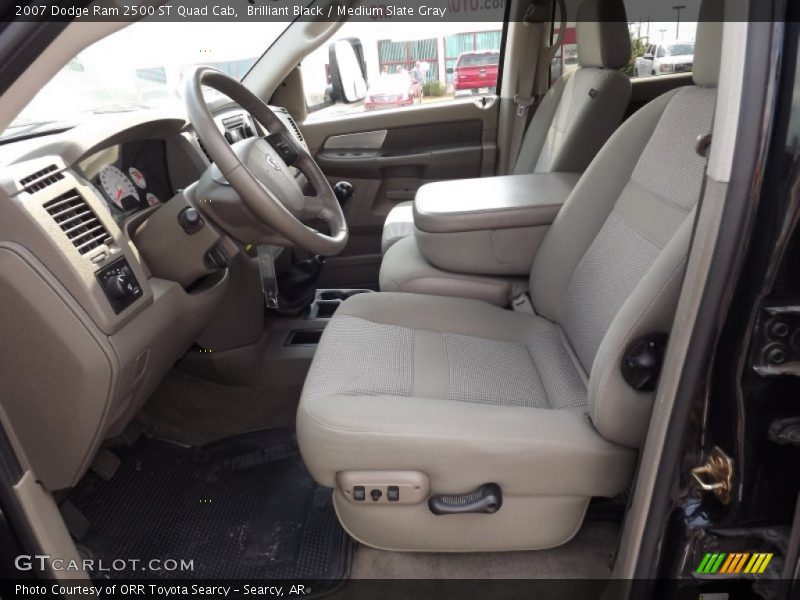 Brilliant Black / Medium Slate Gray 2007 Dodge Ram 2500 ST Quad Cab