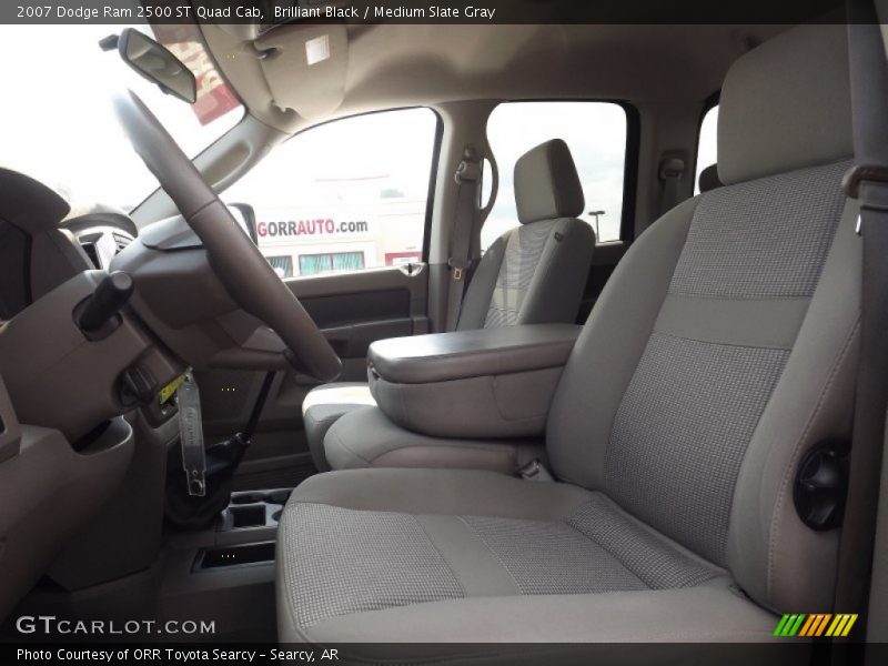 Brilliant Black / Medium Slate Gray 2007 Dodge Ram 2500 ST Quad Cab