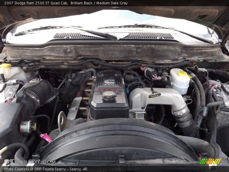 Brilliant Black / Medium Slate Gray 2007 Dodge Ram 2500 ST Quad Cab