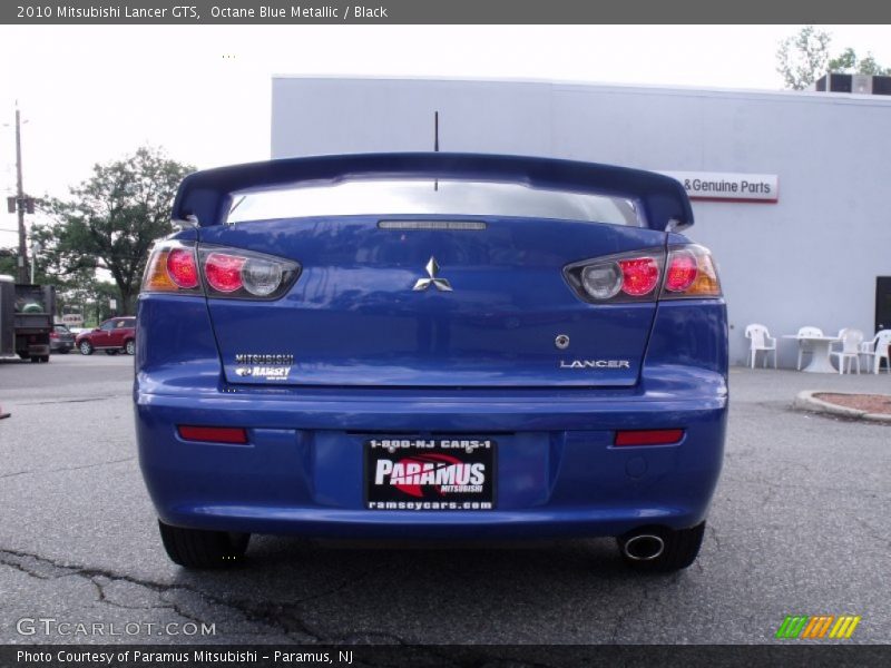 Octane Blue Metallic / Black 2010 Mitsubishi Lancer GTS