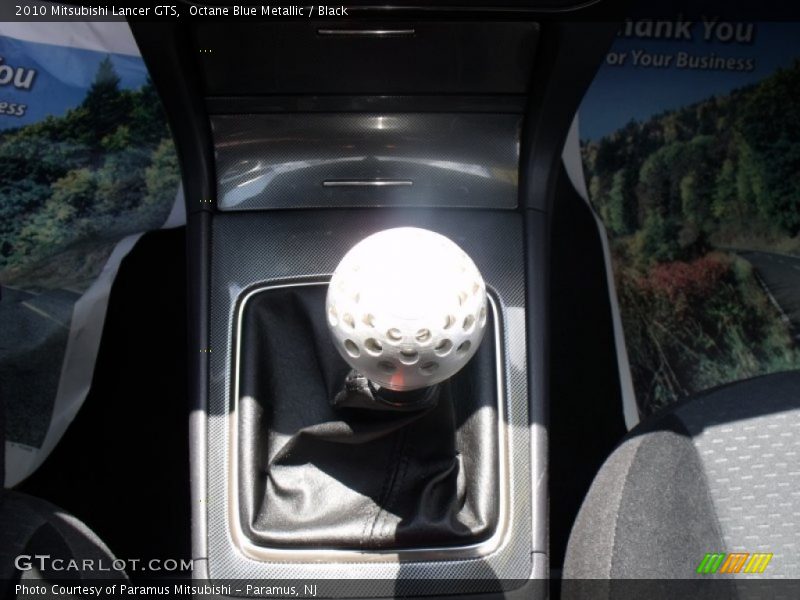 Octane Blue Metallic / Black 2010 Mitsubishi Lancer GTS