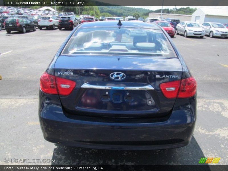 Regatta Blue / Gray 2010 Hyundai Elantra GLS
