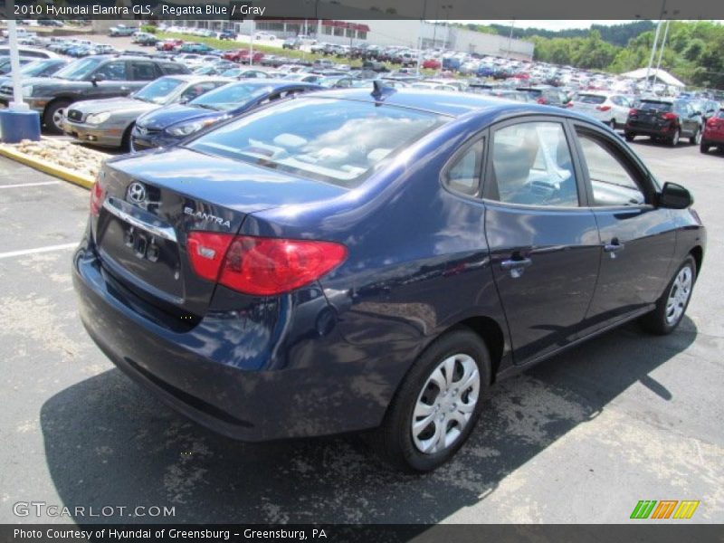 Regatta Blue / Gray 2010 Hyundai Elantra GLS