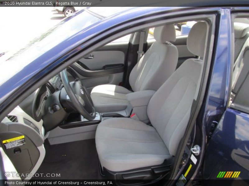 Regatta Blue / Gray 2010 Hyundai Elantra GLS