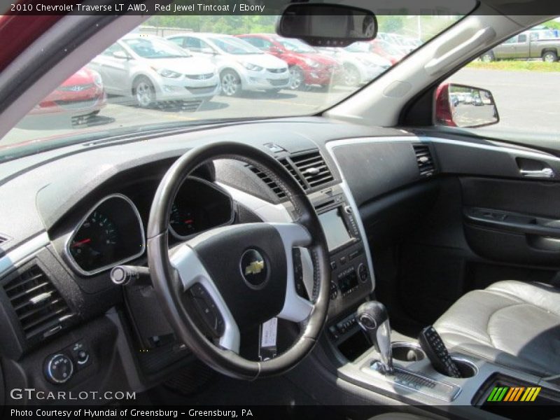 Red Jewel Tintcoat / Ebony 2010 Chevrolet Traverse LT AWD