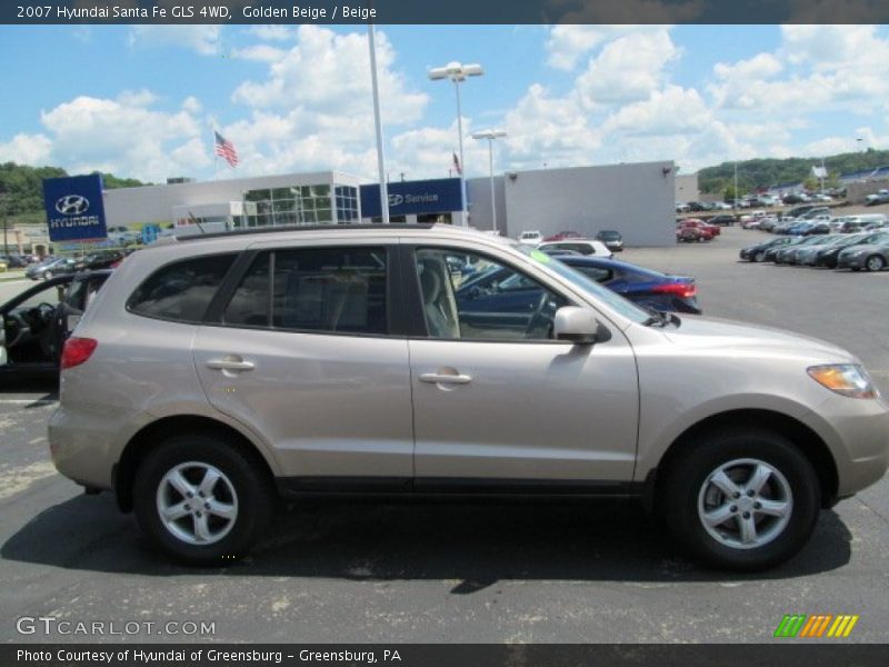 Golden Beige / Beige 2007 Hyundai Santa Fe GLS 4WD