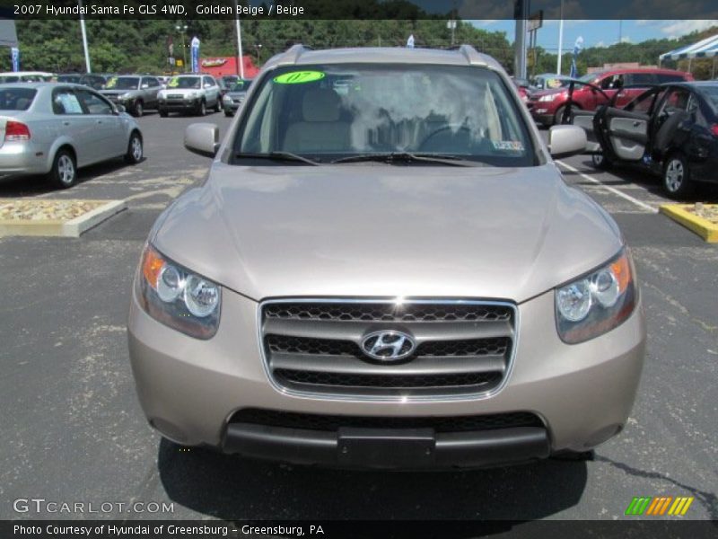Golden Beige / Beige 2007 Hyundai Santa Fe GLS 4WD