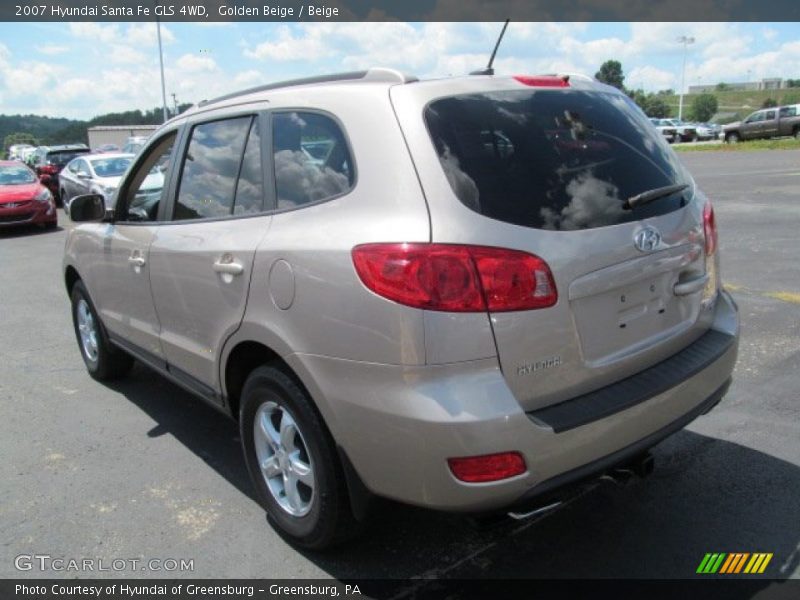 Golden Beige / Beige 2007 Hyundai Santa Fe GLS 4WD