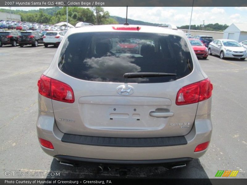 Golden Beige / Beige 2007 Hyundai Santa Fe GLS 4WD