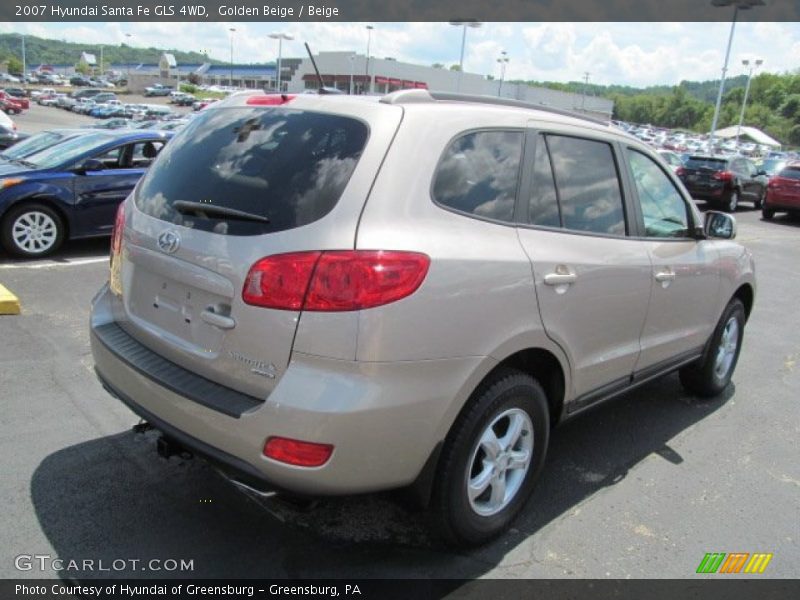Golden Beige / Beige 2007 Hyundai Santa Fe GLS 4WD