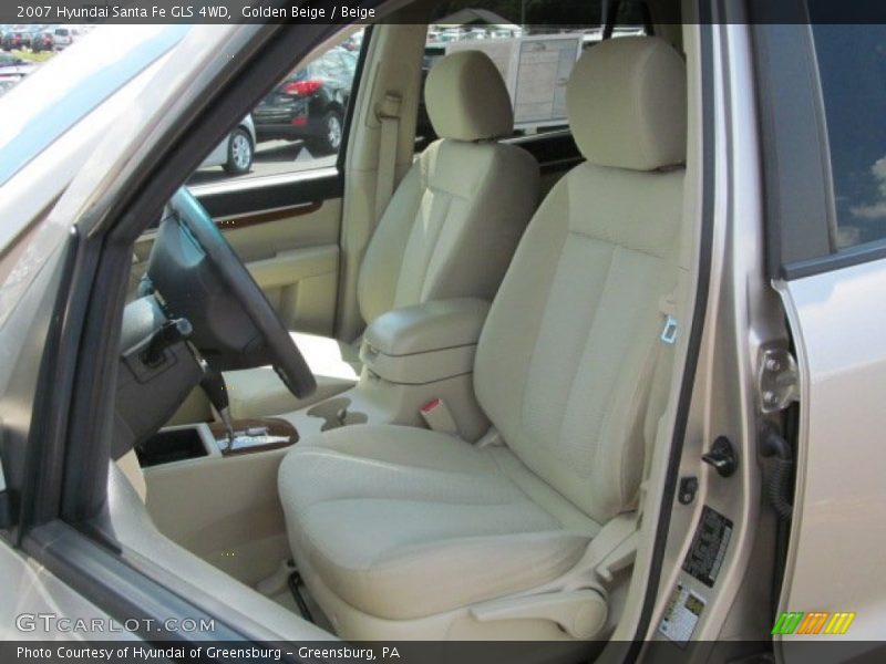 Golden Beige / Beige 2007 Hyundai Santa Fe GLS 4WD