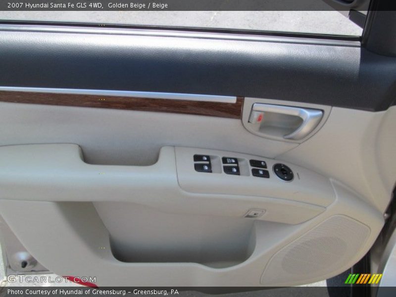 Golden Beige / Beige 2007 Hyundai Santa Fe GLS 4WD