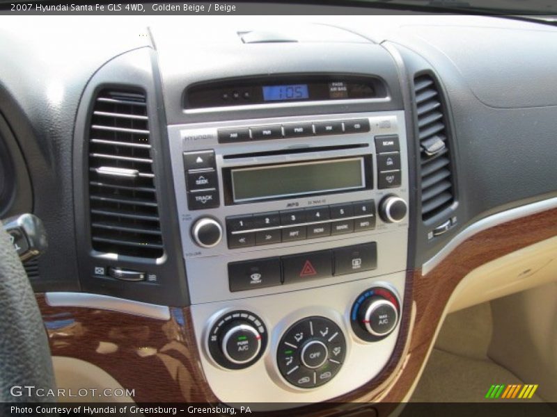 Golden Beige / Beige 2007 Hyundai Santa Fe GLS 4WD