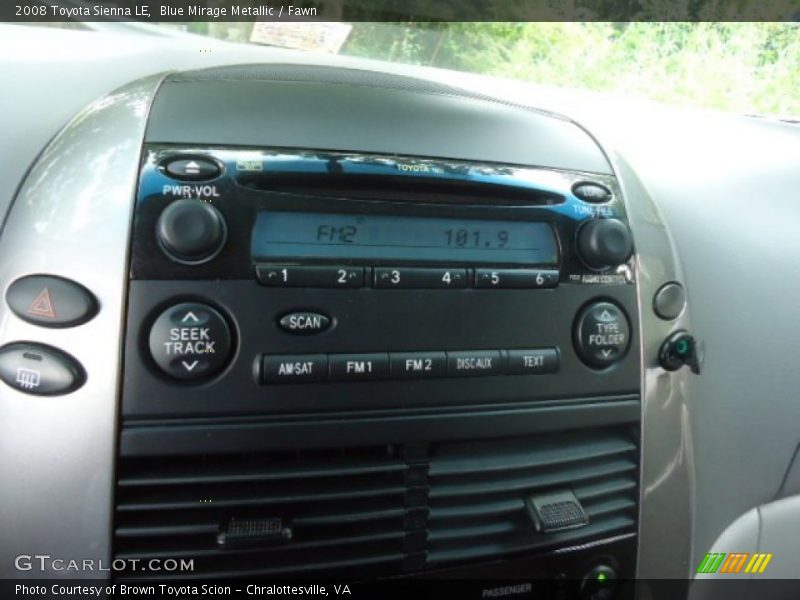 Blue Mirage Metallic / Fawn 2008 Toyota Sienna LE