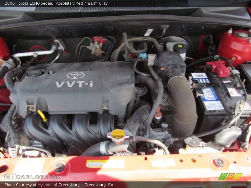 Absolutely Red / Warm Gray 2000 Toyota ECHO Sedan